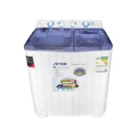 ⁦غسالة ١٠ كيلو أرو حوضين نصف أوتوماتيك – أبيض RO-11TTB⁩ - الصورة ⁦2⁩