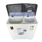 ⁦غسالة ١٠ كيلو أرو حوضين نصف أوتوماتيك – أبيض RO-11TTB⁩ - الصورة ⁦3⁩