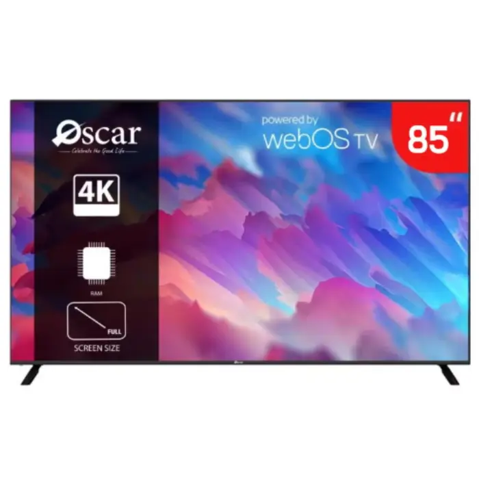شاشة سمارت اوسكار 85 بوصة QLED – webOS – أسود OS85QLEDW