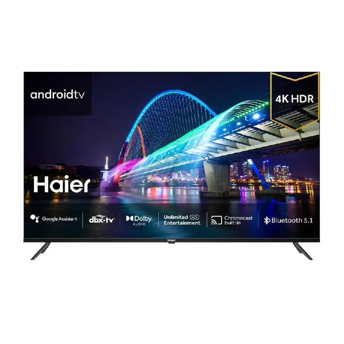 شاشة سمارت هاير 55 بوصة 4K HDR – اندرويد 11 – اسود H55K800UG