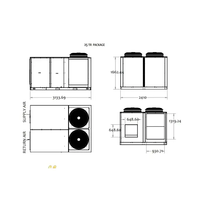 مكيف مركزي كرافت 25 طن – بارد – وطني CRAFFT-250EWN1C-2ASB - الصورة 2