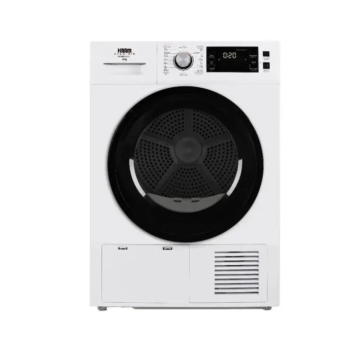 مجفف-ملابس-2 (1) مجفف ملابس هام تعبئة أمامية 8 كيلو – أبيض HDR80W-24N - الصورة 1