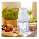 ⁦قطاعة طعام كيون 600 مل 400 وات – ابيض * بينك KHD/7221P⁩ - الصورة ⁦2⁩