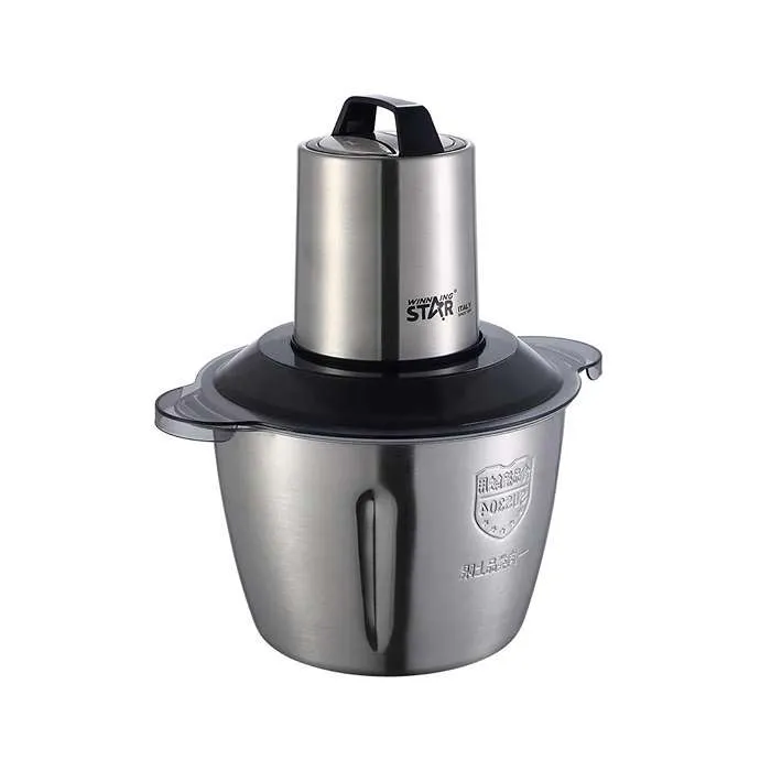 قطاعة-خضار-كهربائية قطاعة خضار كهربائية ويننج ستار 3لتر – 300واط – اسود فضي ST-5507 - الصورة 1