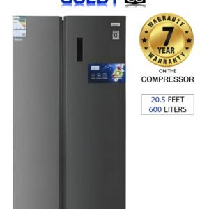 ثلاجة دولابي - 600 لتر - ستيل - 20.3 قدم - انفرتر - GR600NFS4D